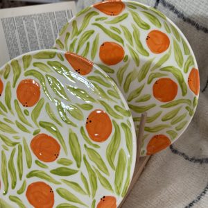 The orange plates
